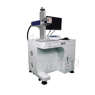 Machine de marquage laser à fibre de bureau avec puissance de 10/20/30/100W et vitesse de marquage de 7000 mm/s
